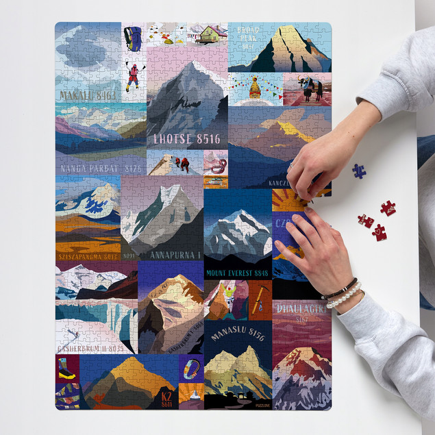 Puzzle Puzzlove CzuCzu 1000 elementów Góry 8000 m n.p.m. – Himalaje Karakorum