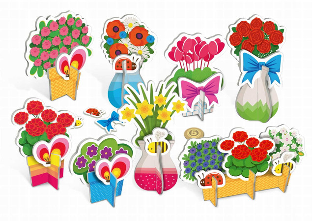 Flora GRANNA Praca Zbiorowa: Zestaw Kreatywny Kwiaciarnia DIY 3+