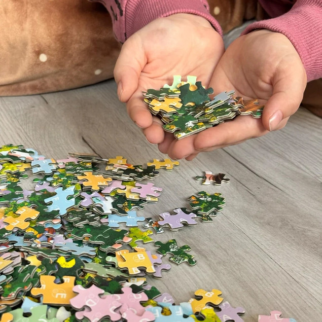 Puzzle Askato 500 el. Dwustronne Dziewczyna z Gąskami +12 lat