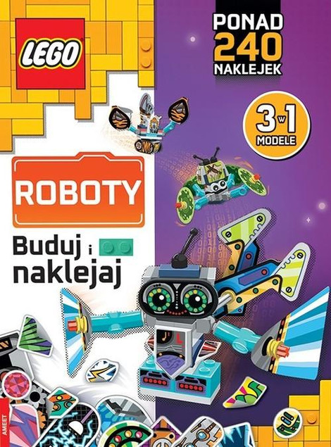 Lego books Buduj i naklejaj Roboty Praca zbiorowa