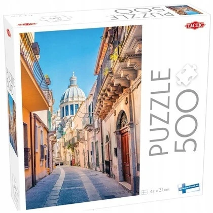 Puzzle 500 elementów Tactic: Sycylia Włochy, widok śródziemnomorski