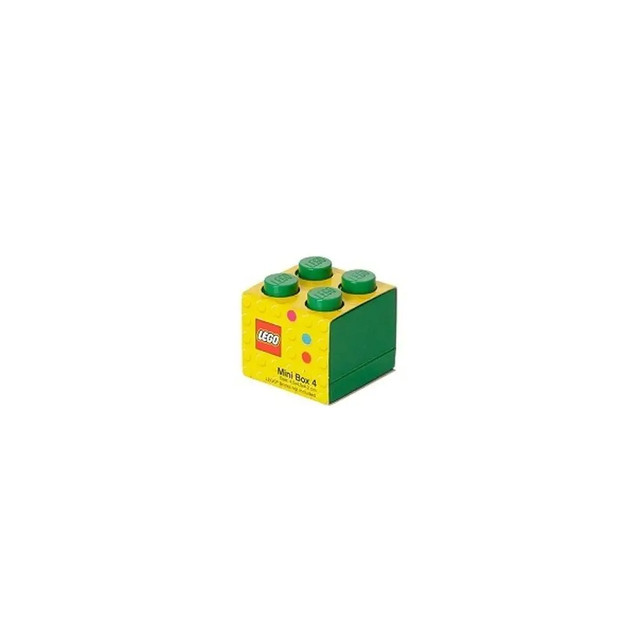 Pojemnik LEGO Mini Box 4 Zielony 60ml | Organizer Na Przekąski