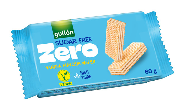 GULLON Wafle z nadzieniem o smaku waniliowym 60g bez cukru
