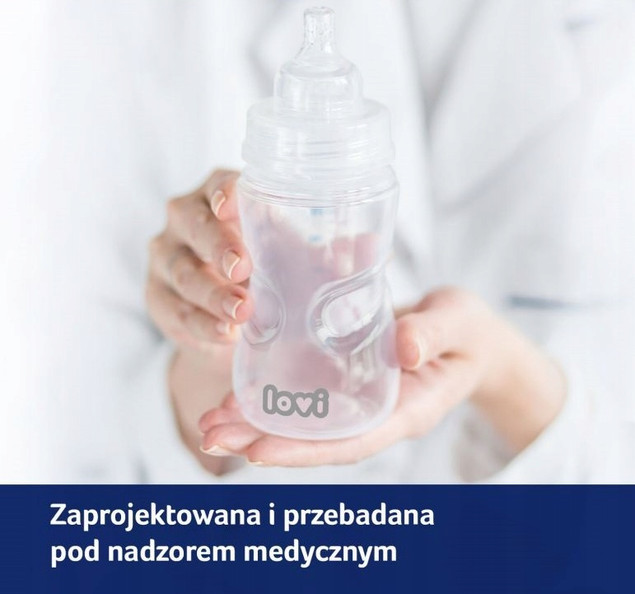 Butelka Lovi Dynamiczny Smoczek Antykolkowa 150 ml 0m+