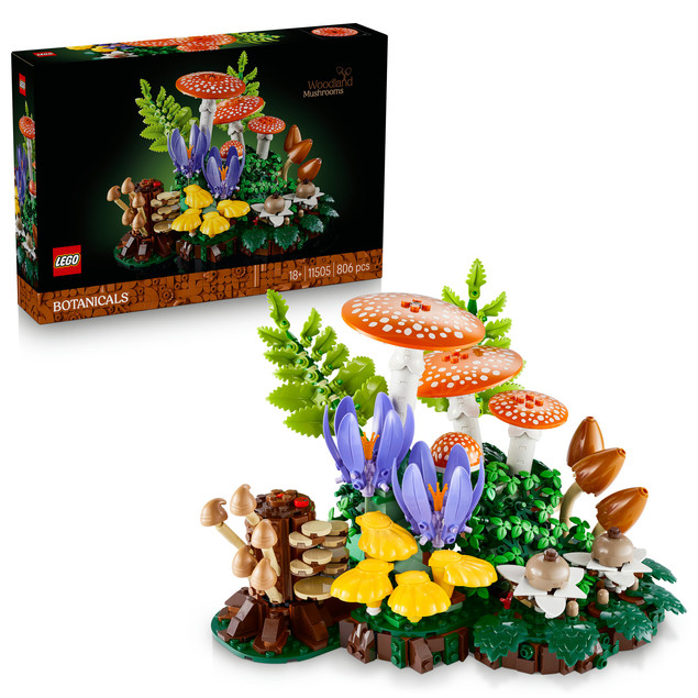 LEGO Botanicals 11505 Grzyby Leśne Zestaw dla Dorosłych | Model Kolekcjonerski