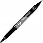 Marker Permanentny Foliopis Dwustronny Tetis KM501 Czarny Na CD DVD