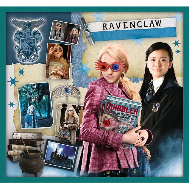 Puzzle 10w1 Układanka HARRY POTTER Hermiona Ron Malfoy 329el 4+ Trefl 90392