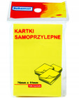 Kartki samoprzylepne Schemat 100 kartek 76x51mm żółte do notatek