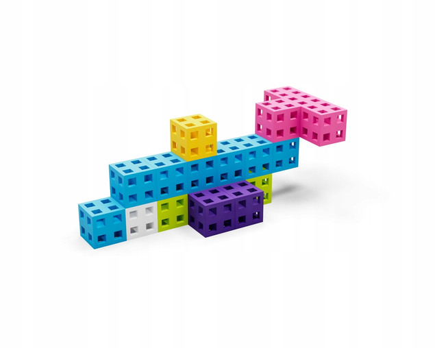 Klocki Konstrukcyjne Meli Cube Pink 50 el. dla Dziewczynki