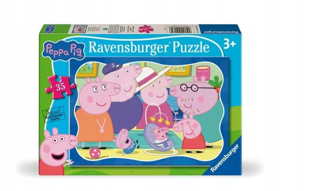 Puzzle dla dzieci 2D: Siostrzyczka Peppy 35 el.