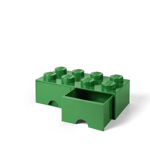LEGO Pojemnik na Klocki z Szufladami 4x2 Zielony 40061734