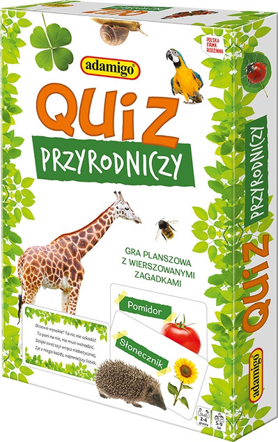 Adamigo: Edukacyjny Quiz Przyrodniczy z Zagadkami - Gra Planszowa