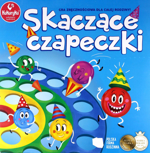 Skaczące Czapeczki Gra Planszowa Kukuryku