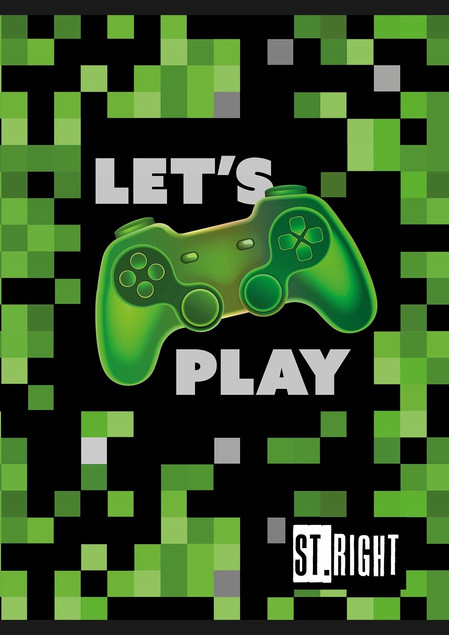 Zeszyt A5 32 kartki w trzylinię dwukolorowa Game Zone St. Right 1 szt