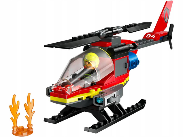 LEGO City Strażacki Helikopter Ratunkowy 85el. 5+ 60411