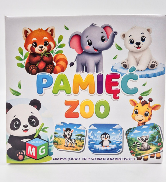 Gra planszowa Multigra - Pamięć - Zoo - Edukacyjna