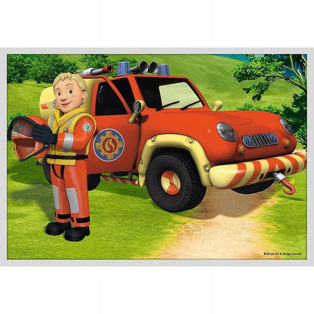 Puzzle 4w1 Układanka Dla Dzieci STRAŻAK SAM Ekipa Ratunkowa 4+ Trefl 90356