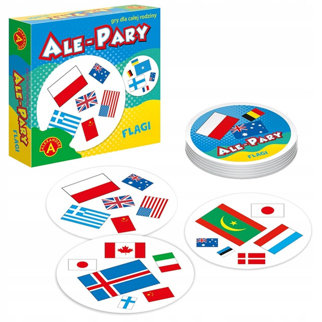 Ale Pary FLAGI Gra Karciana Spostrzegawczość Refleks 4+ Alexander 2683