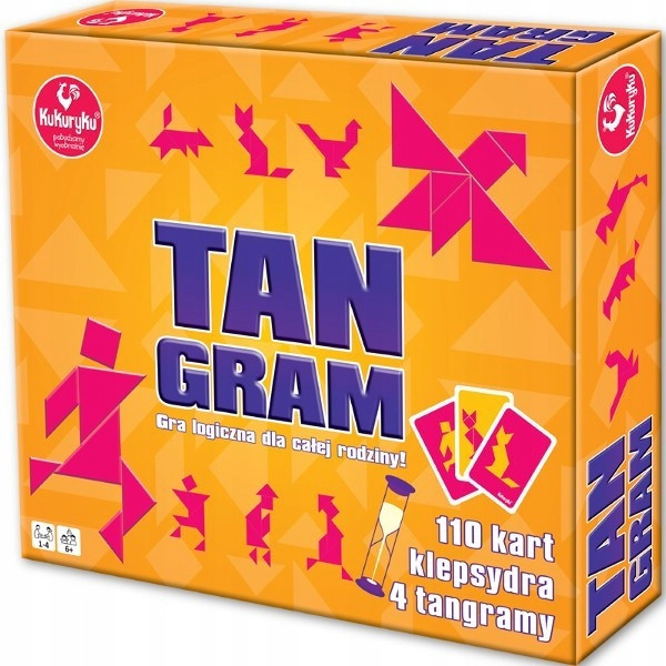 Gra Logiczna Tangram Kukuryku Klasyczna Chińska Łamigłówka