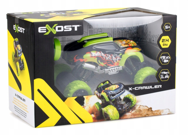Samochód zdalnie sterowany Exost X-Crawler zielony