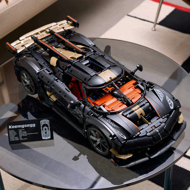 LEGO Technic 42232 Koenigsegg Sadair's Spear Megacar – Model Kolekcjonerski dla Dorosłych