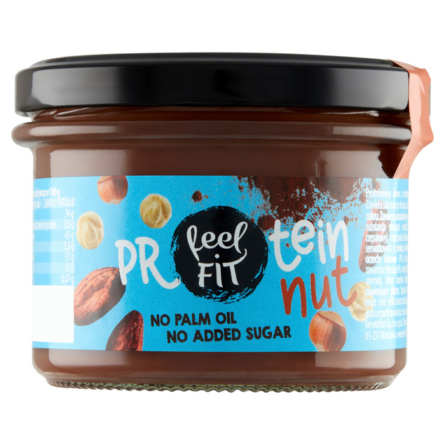 Feel Fit Protein Nut Proteinowy krem z orzechami laskowymi 200g BEZ CUKRU