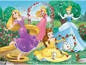 Puzzle 30 el. Układanka Być KSIĘŻNICZKĄ Disney ROSZPUNKA Bella Aurora 3+