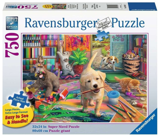 Puzzle Ravensburger 750 elementów Słodcy artyści
