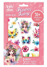 Tatuaże Stnux Flower Fairy Bellisa Kolorowe Metaliczne Świecące dla Dziewczynek