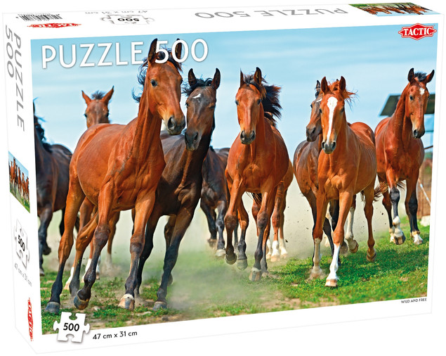 Puzzle Tactic Dzikie Konie Wild and Free 500 el. Finlandia