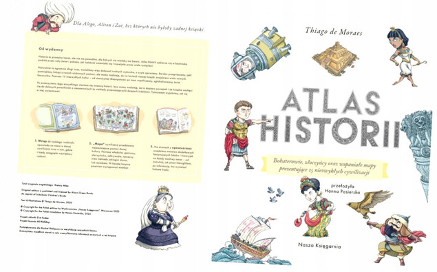 Atlas Historii Thiago de Moraes | Książka dla Dzieci o Kulturach Świata