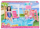 Mattel zestaw Basen ze zjeżdżalnią BARBIE DGW22