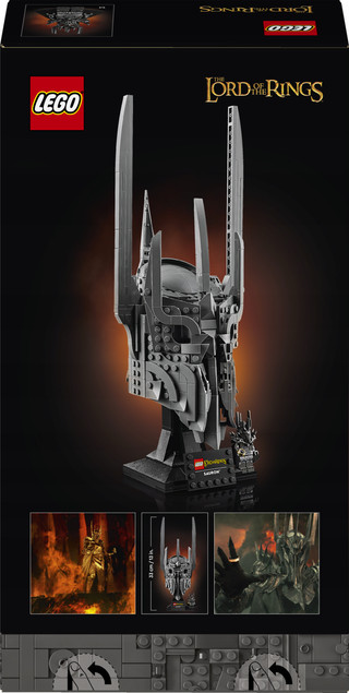 LEGO Icons 11373 Władca Pierścieni: Hełm Saurona – Kolekcjonerski Model Z Minifigurką