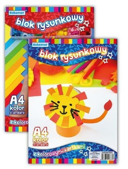 Blok rysunkowy A4 kolorowy Schemat