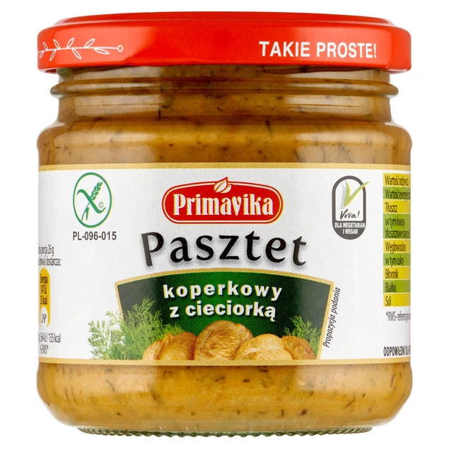 Pasztet koperkowy z ciecierzycą Primavika