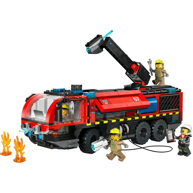 LEGO City Lotniskowy wóz strażacki 60499 – realistyczna zabawka strażacka