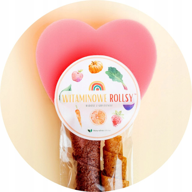 Rollsy Owocowe Dla Dzieci Twiksy TRUSKAWKA MARCHEW Zdrowa Przekąska 15g x6