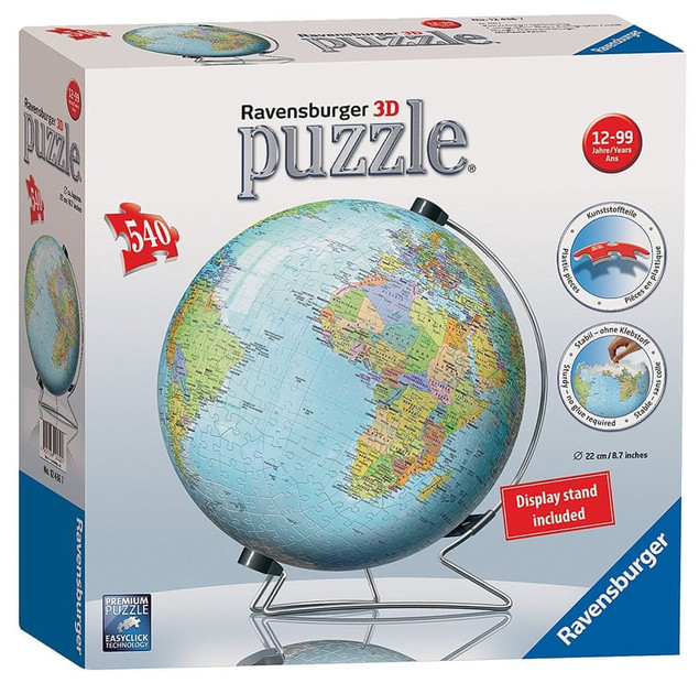 Puzzle 3D Ravensburger 124367 540 el. Globus