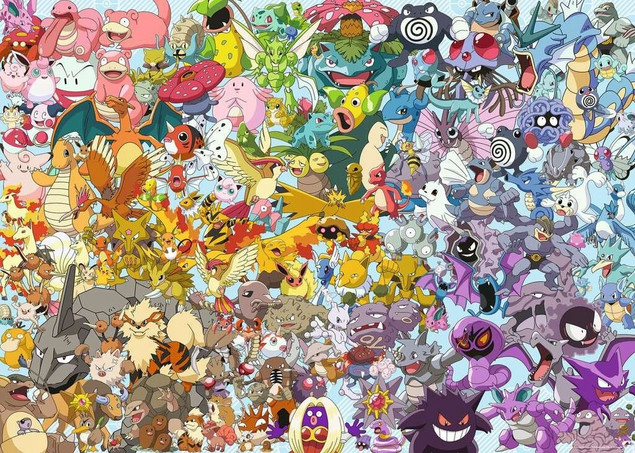Puzzle RAVENSBURGER Challenge Pokemon 12000460 (1000 elementów)