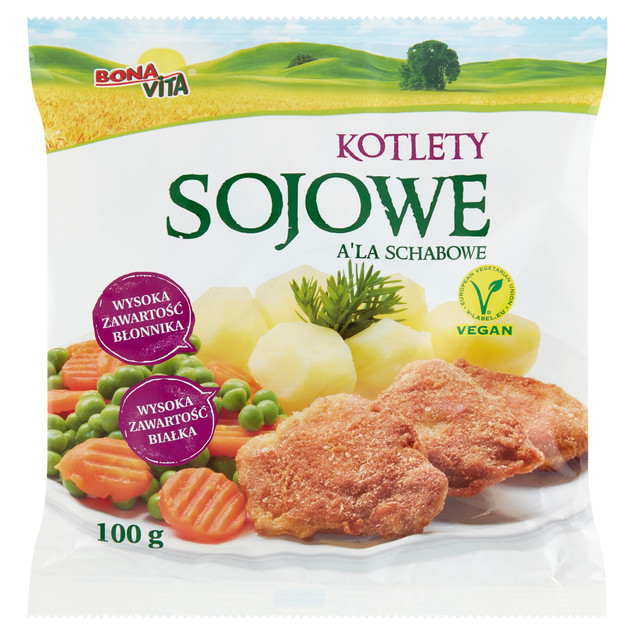 Kotlety sojowe a'la schabowe Bona Vita 100g