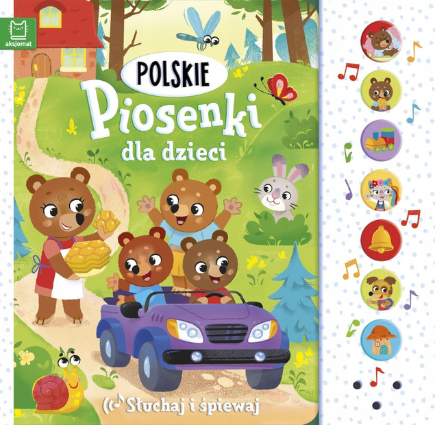Piosenki dla Maluszka 4w1 – zestaw książeczek grających, 28 piosenek, 0+