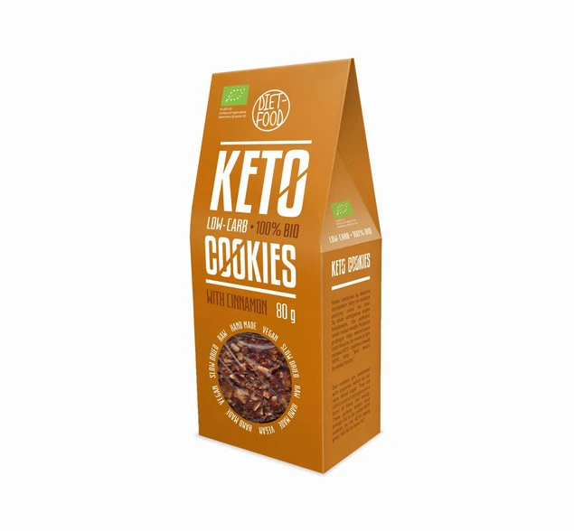 Diet Food Bio Ciasteczka Keto z Cynamonem 80g