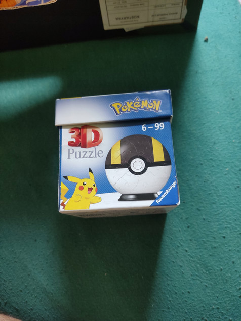 Puzzle 3D 54 el. Ravensburger Kula Pokeball Pokemon Czarna 112661