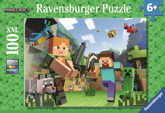 Ravensburger Puzzle Minecraft 100 elementów 6+