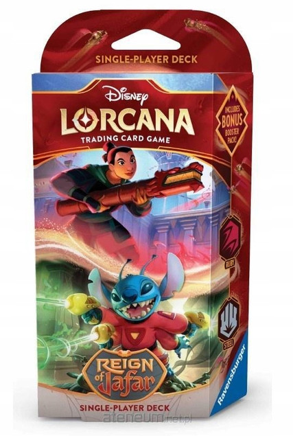 Disney Lorcana: Reign of Jafar (Set 8) Ruby & Steel Starter Deck