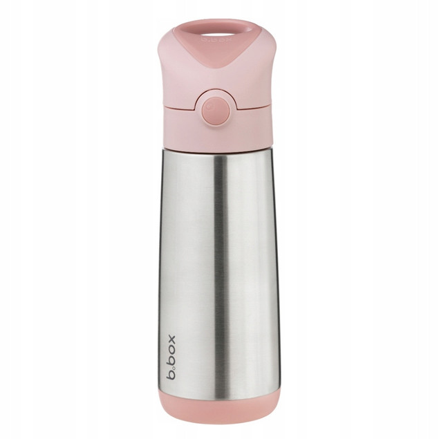 B.box Bidon Termiczny ze Słomką Blush Crush 500 ml Stal Nierdzewna 12m+