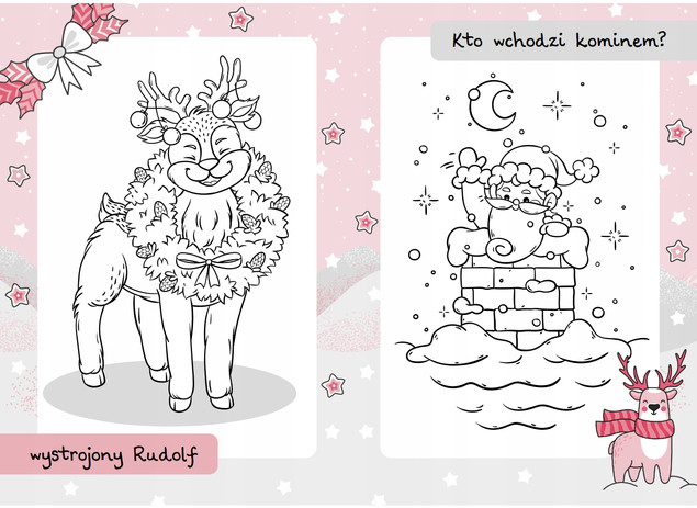 Malowanki z Mikołajem. Renifer