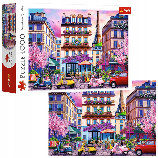 Trefl Puzzle 4000 el. Wiosna w Paryżu – Duże Puzzle Krajobrazowe