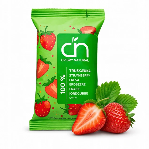 Truskawka Naturalne suszone chipsy Crispy Natural 10 g