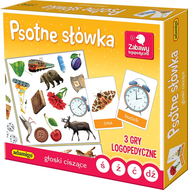 Adamigo Psotne Słówka Gra Logopedyczna Głoski Ciszace (s, z, c, dz)